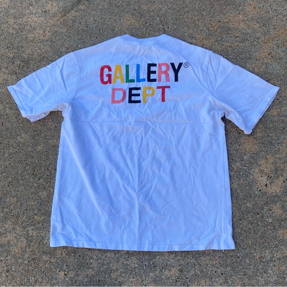 Gallery Dept Other - Gallery Dept White Tee with Colorful Logo